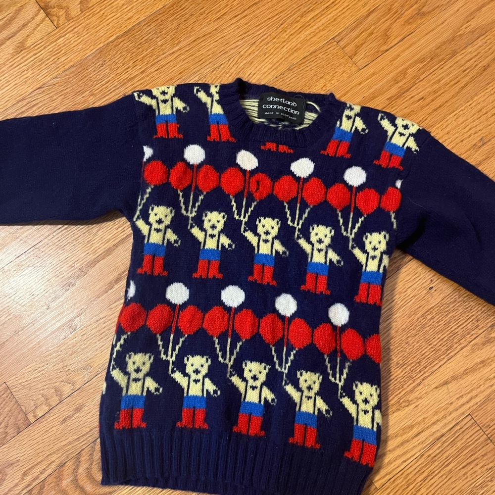 Vintage Wool Teddy Sweater